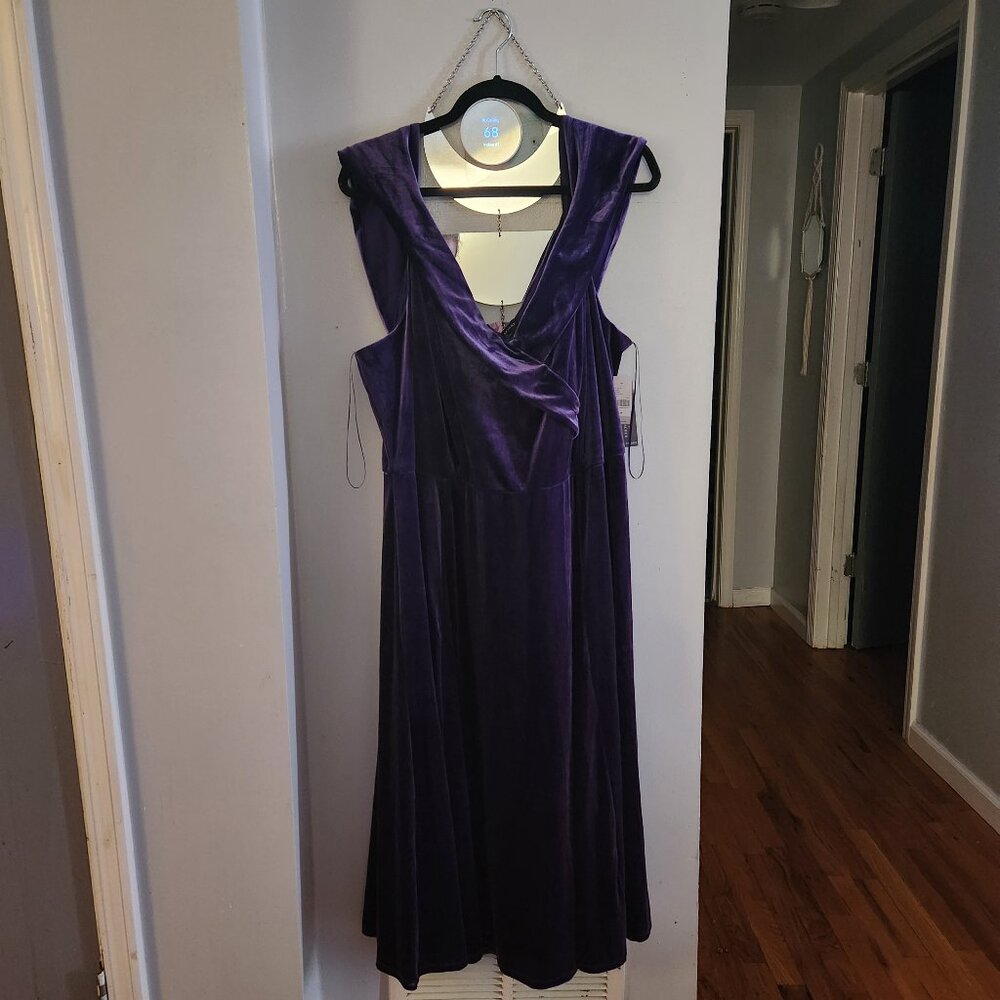 Purple Velvet Dress